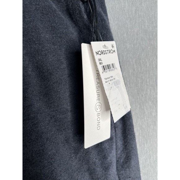 Treasure & Bond Men’s Terry Sweat Shorts Grey Active Casual Cotton Blend Sz 2XL - Picture 4 of 10